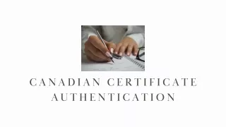 canadian certificate authentication