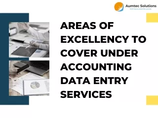 AREAS OF EXCELLENCY TO COVER UNDER ACCOUNTING DATA ENTRY SERVICES