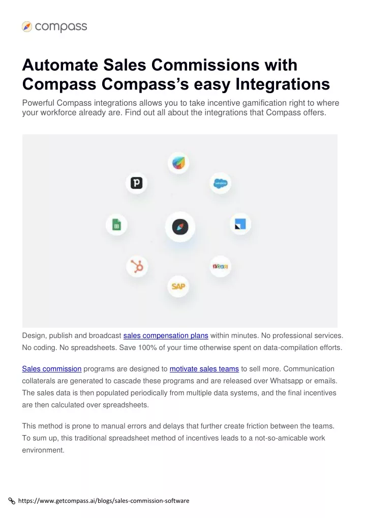 automate sales commissions with compass compass