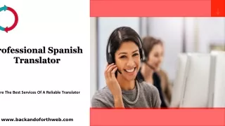 Professional Spanish Translator