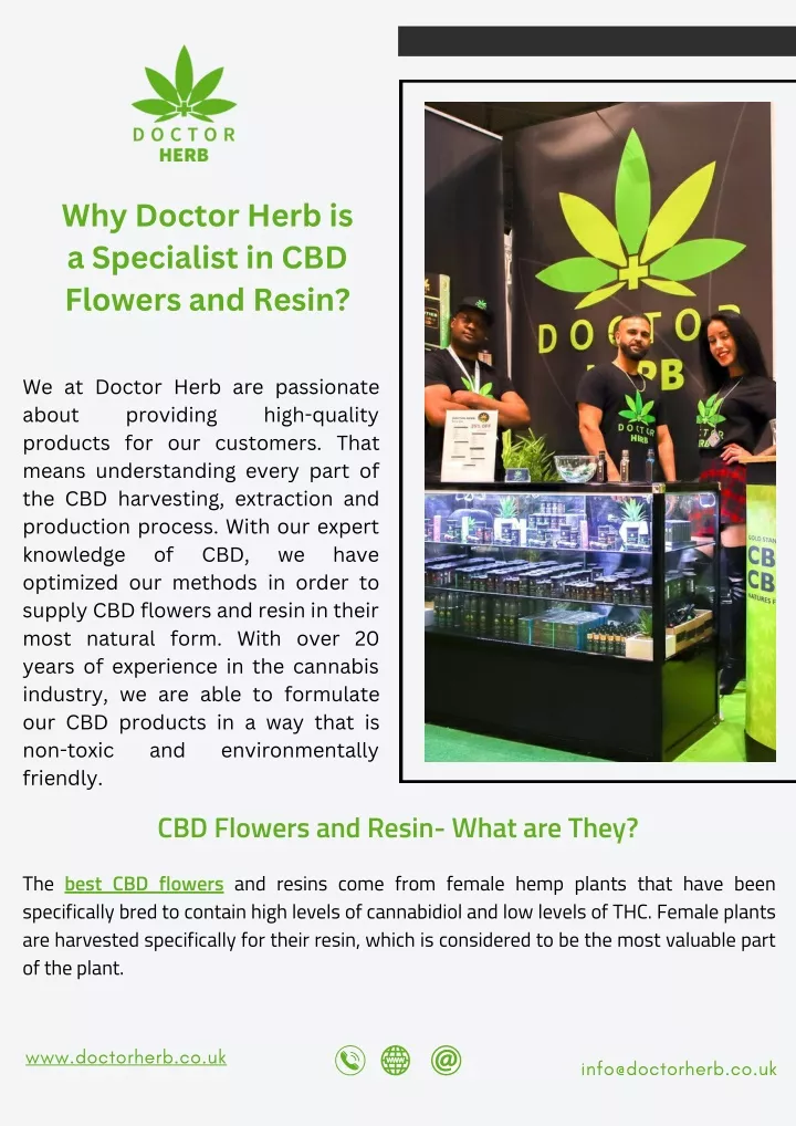 why doctor herb is a specialist in cbd flowers