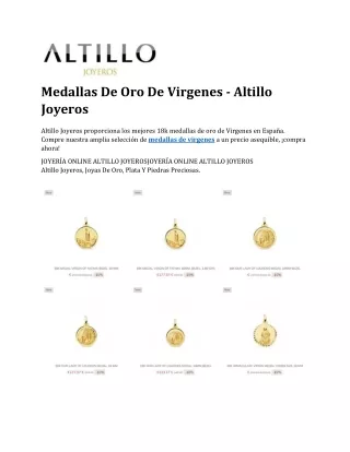 Medallas de virgenes