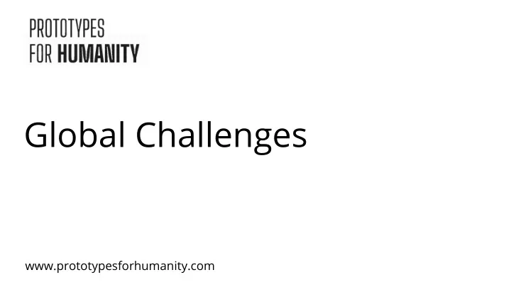 global challenges