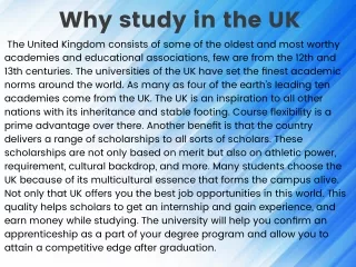 why study in the uk 13th centuries