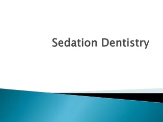 sedation dentistry