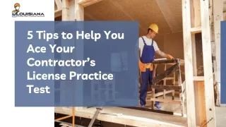 Louisiana Contractors License Practice Test