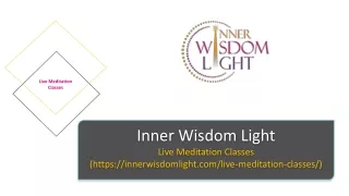 live meditation classes