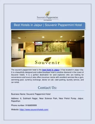 best hotel in Jaipur