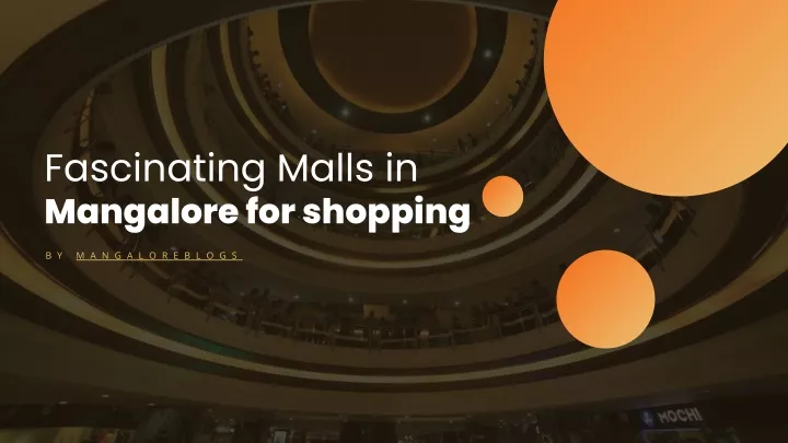fascinating malls in mangalore for shopping