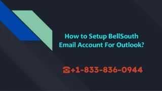 How to Setup BellSouth.net Email Account For Outlook?