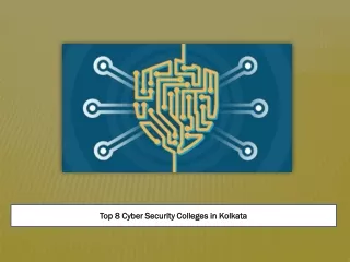 Top 8 Cyber Security Colleges in Kolkata