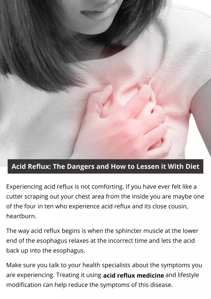 acid reflux the dangers and how to lessen it with