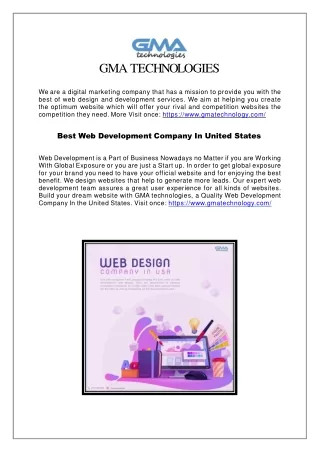 Web Development Company In United States