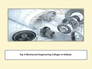 Top 3 Mechanical Engineering Colleges in Kolkata
