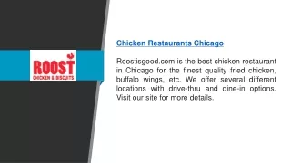 Chicken Restaurants Chicago   Roostisgood.com