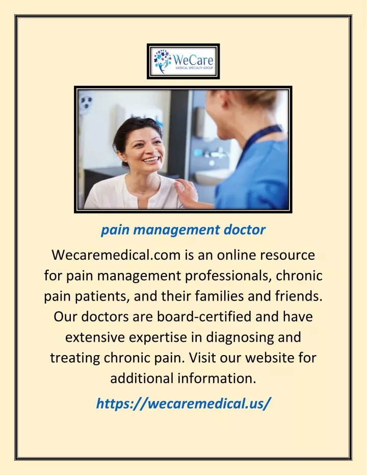 pain management doctor