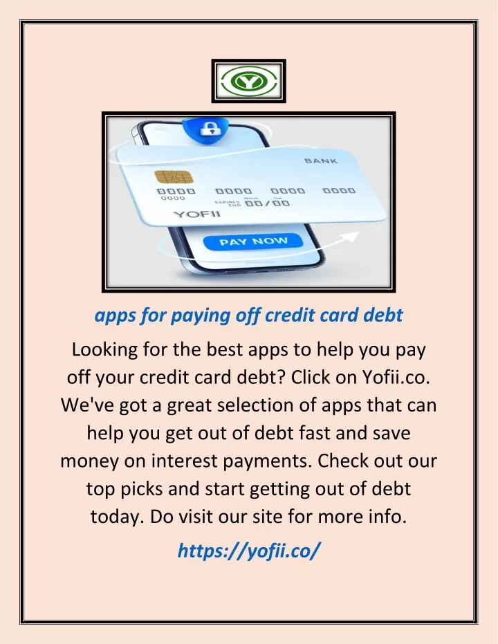 apps for paying off credit card debt