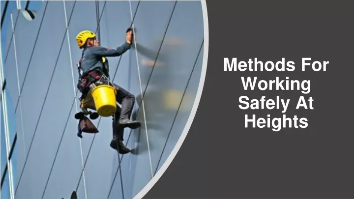 methods for working safely at heights