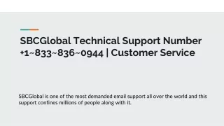 SBCGlobal Technical Support Number  1_833_836_0944 _ Sbcglobal.net Customer Service