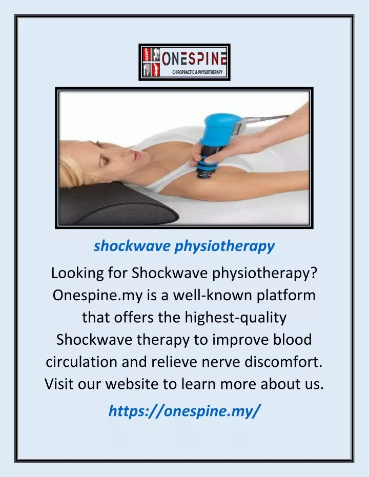 shockwave physiotherapy