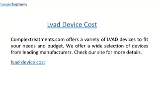 lvad device cost