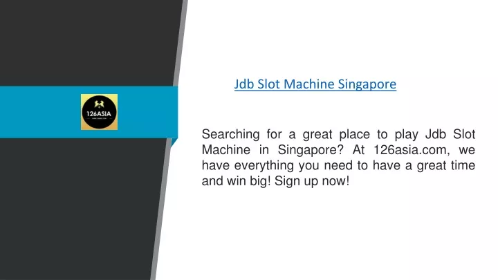 jdb slot machine singapore