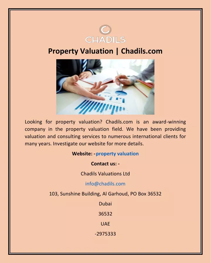 property valuation chadils com