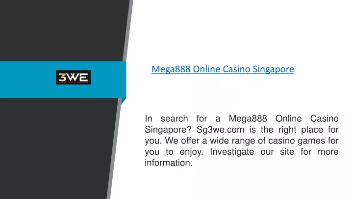 mega888 online casino singapore