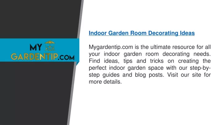 indoor garden room decorating ideas mygardentip