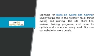 browsing for blogs on cycling and running