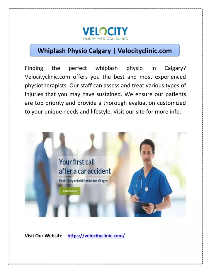 whiplash physio calgary velocityclinic com