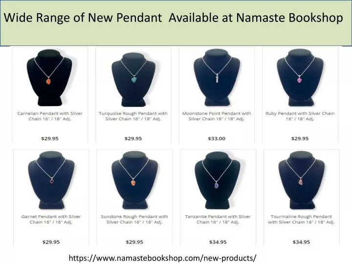 wide range of new pendant available at namaste