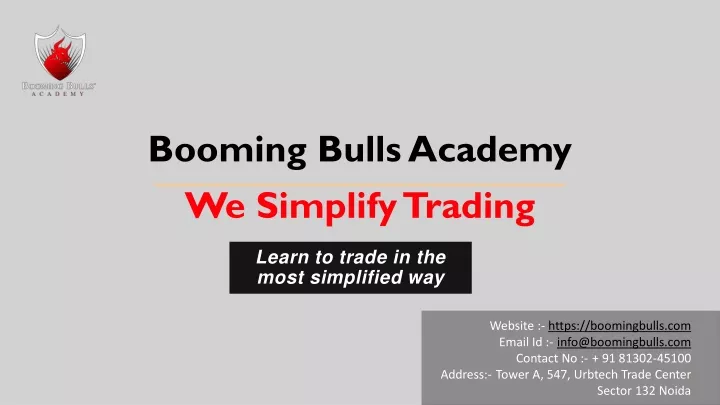 booming bulls academy we simplify trading