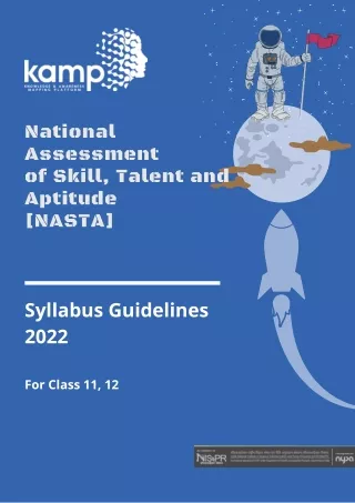 Kamp Nasta Syllabus Guidelines 2022