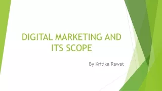 Digital Marketing and its scope