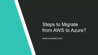 steps to migrate from aws to azure