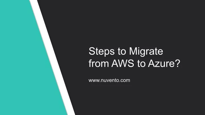 steps to migrate from aws to azure