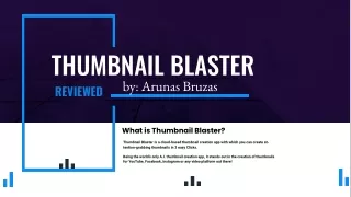 THUMBNAIL BLASTER - REVIEWED