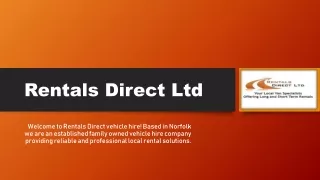 Short term van rental | Van on Rental | Rentalsdirect4u.co.uk