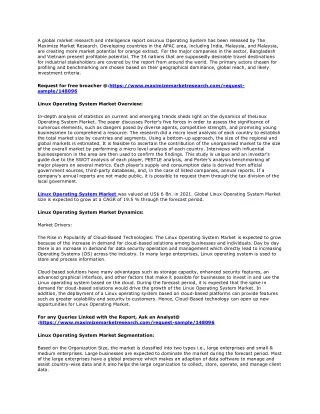 a global market research and intelligence report
