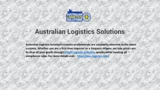 Leading Provider Of Freight Logistics Solutions