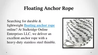 Floating Anchor Rope