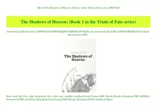 [Best!] The Shadows of Heaven (Book 1 in the Trials of Fate series) PDF Full