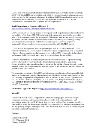 litfsi is known as lithium