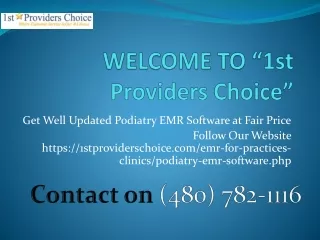 Well Updated Podiatry EMR Software