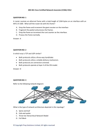 200 301 cisco certified network associate ccna