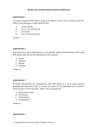 200 301 cisco certified network associate ccna