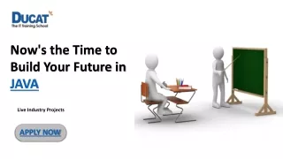 Boost your career in JAVA - Book a Free Demo Class Now