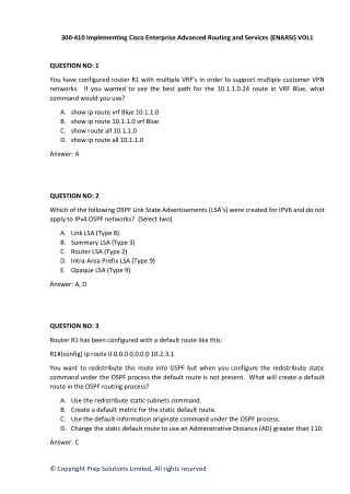 300-410 VOL1-Question