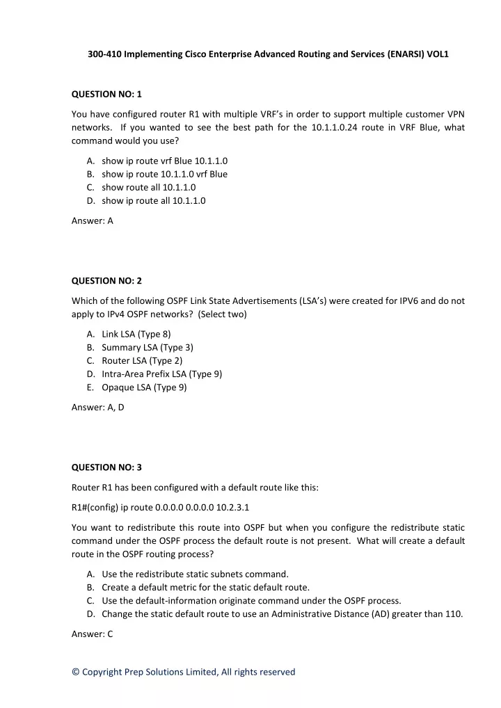 300 410 implementing cisco enterprise advanced